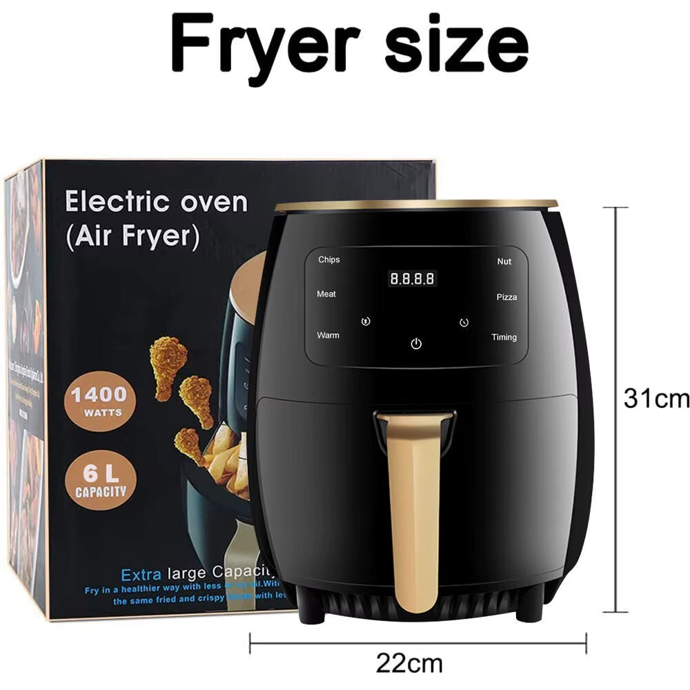 China Sells Multifunctional Smart New 6L Electric Digital Oven Cooker Hot Steam Stainless Steel Air Fryers Machine for Sale