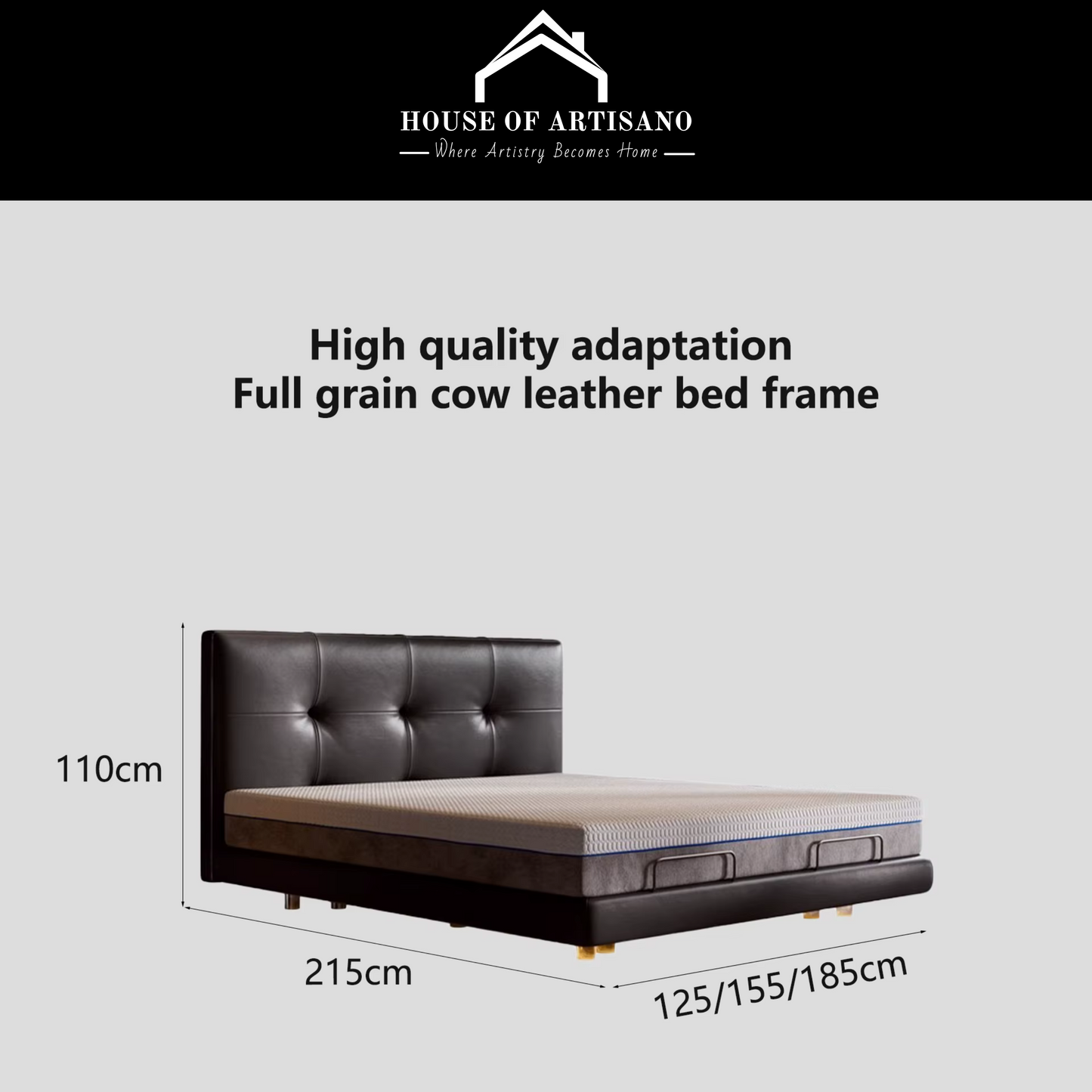Smart Luxe Adjustable Bed | Modern Upholstered Electric Frame in Queen & King Sizes