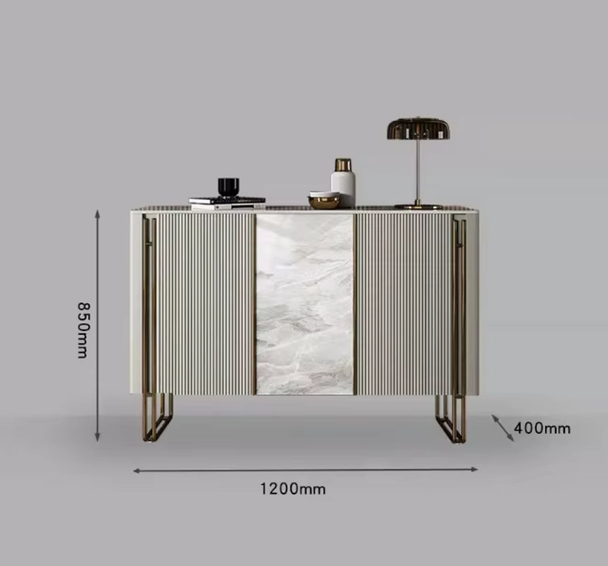 Home Modern Light Luxury Porch Cabinet Italian Rock Plate Decorative Door Entry Kitchen Sideboard Large Stylish Shoe Cabinet