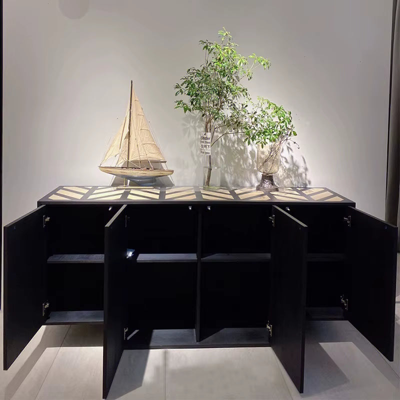 OEM Promotion Italy Buffet Cabinets Wooden Cupboard Luxury Modern Sideboard Gold Luxury Modern Sideboard