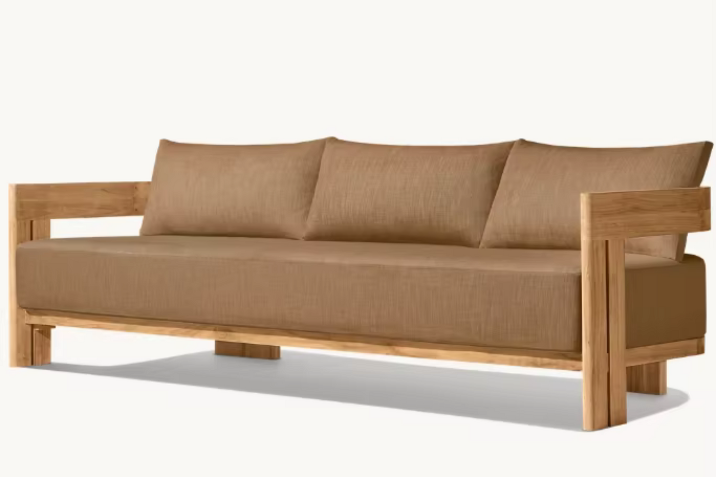 Nordic Terra | Teak Balcony & Patio Sofa Set – All-Weather Outdoor Lounge for Garden & Villa Living