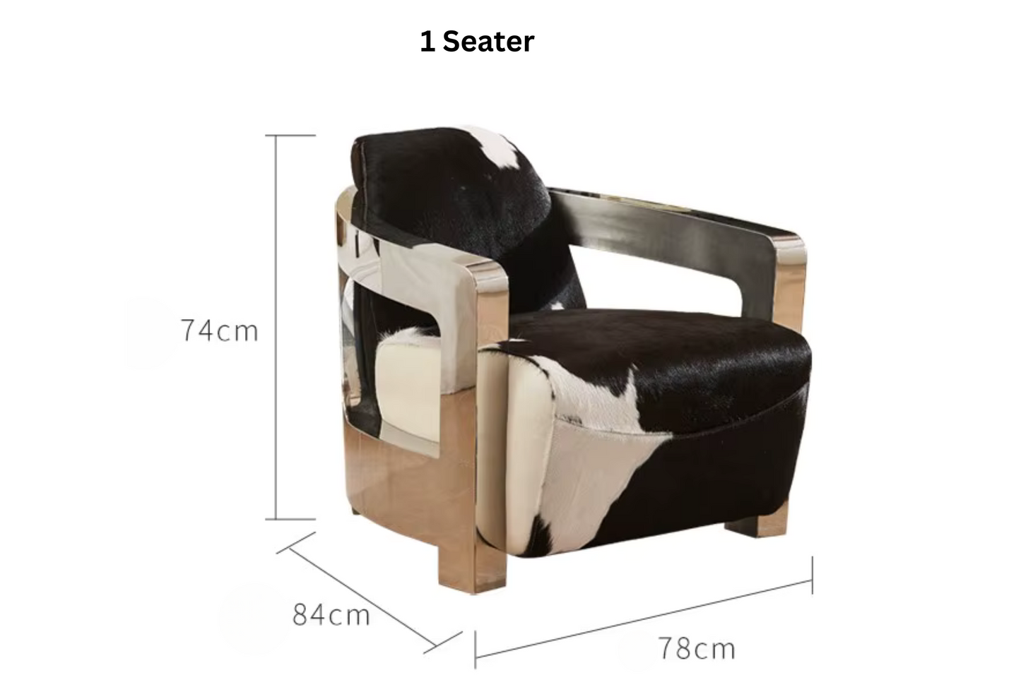 Aviator Luxe | Retro Cowhide Leather & Aluminum Industrial Loft Chair