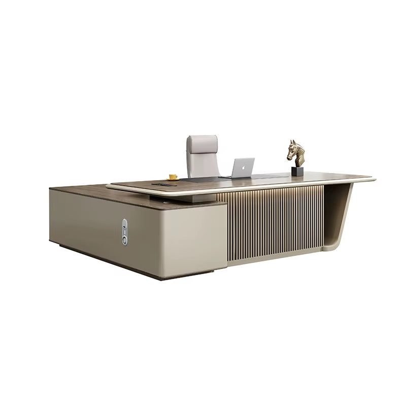2024 Custom Commercial Furniture Modern High Density Board Boss Office Table Ceo Executive Manager Ceo President Desk