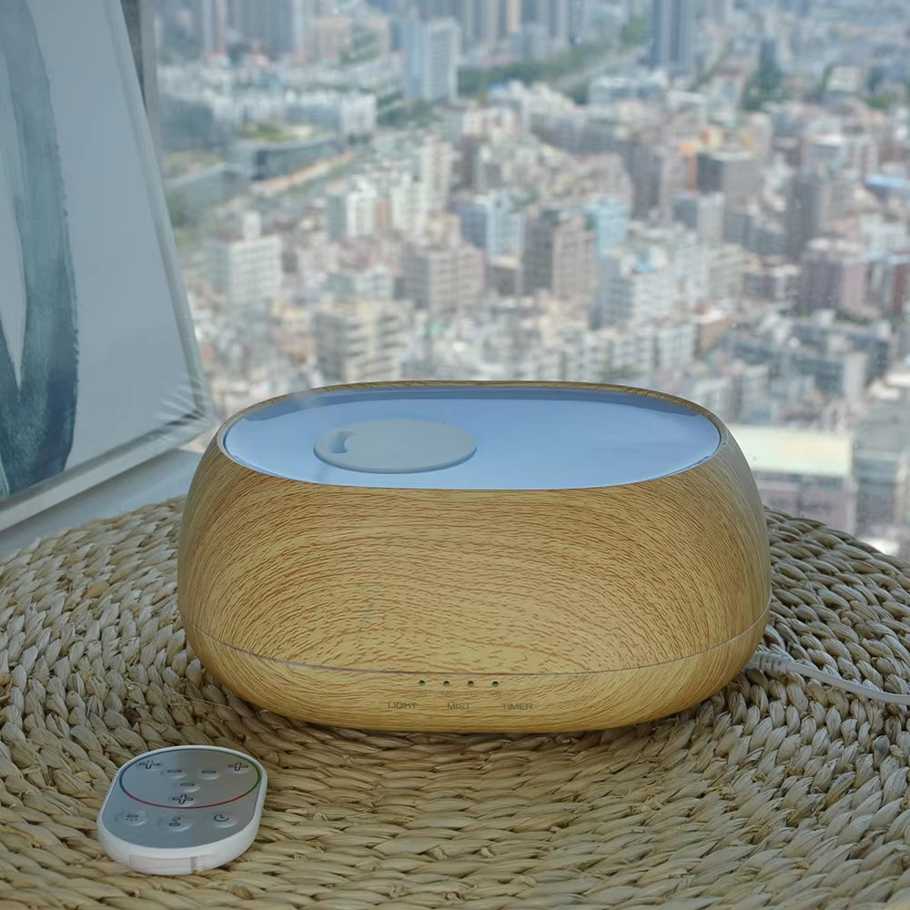 500ML Colorful LED Lights Sea Cloud Mist Essential Oil Aroma Diffuser with Remote Control for Home Office SPA Room