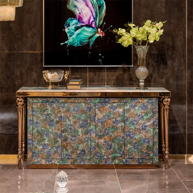 OEM Promotion Italy Buffet Cabinets Wooden Cupboard Luxury Modern Sideboard Gold Luxury Modern Sideboard