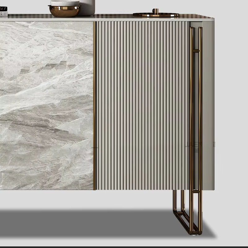 Home Modern Light Luxury Porch Cabinet Italian Rock Plate Decorative Door Entry Kitchen Sideboard Large Stylish Shoe Cabinet
