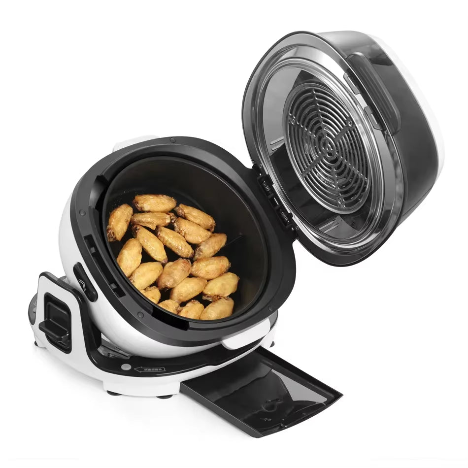 5 in 1 Multifunctional with Stir Fry Rolling Air Fryer 6L round Shape Digital Touch Screen Air Fryer