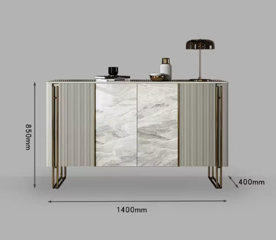Home Modern Light Luxury Porch Cabinet Italian Rock Plate Decorative Door Entry Kitchen Sideboard Large Stylish Shoe Cabinet