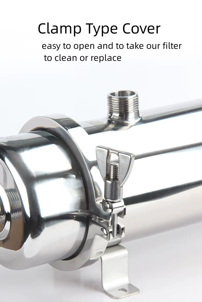 2000L Water Purifier Machine Pvdf Washable Whole House Water Filter Stainless Steel Water Filters