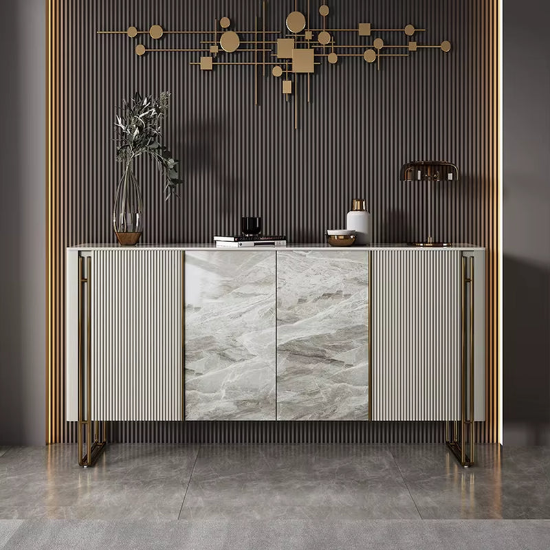 Home Modern Light Luxury Porch Cabinet Italian Rock Plate Decorative Door Entry Kitchen Sideboard Large Stylish Shoe Cabinet
