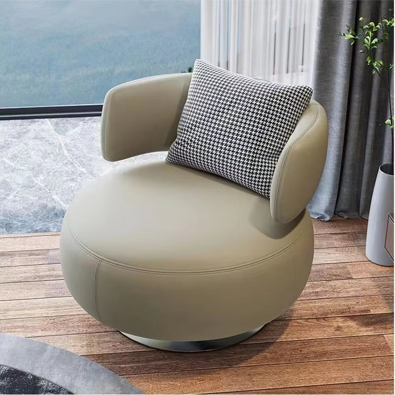 Nordic Single Person Sofa Swivel Chair Sofa Living Room Modern Minimalist Bedroom Creative Leisure Single Person Sofa Chair