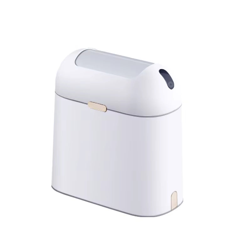 9L High-Tech Desktop Smart Garbage Bin for Kitchen Plastic Induction Trash Bin with Convenient Trash Bag Dispenser