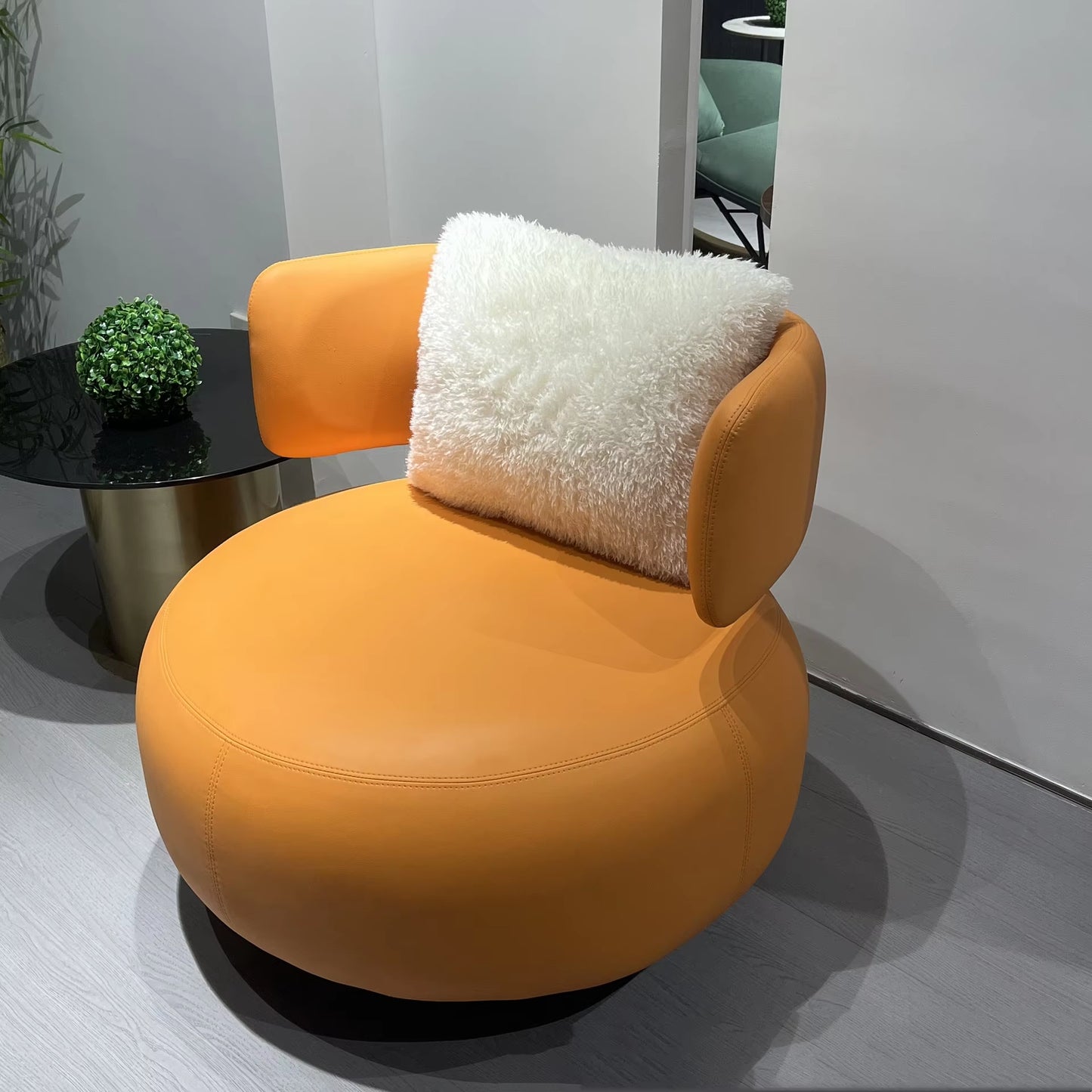 Nordic Single Person Sofa Swivel Chair Sofa Living Room Modern Minimalist Bedroom Creative Leisure Single Person Sofa Chair