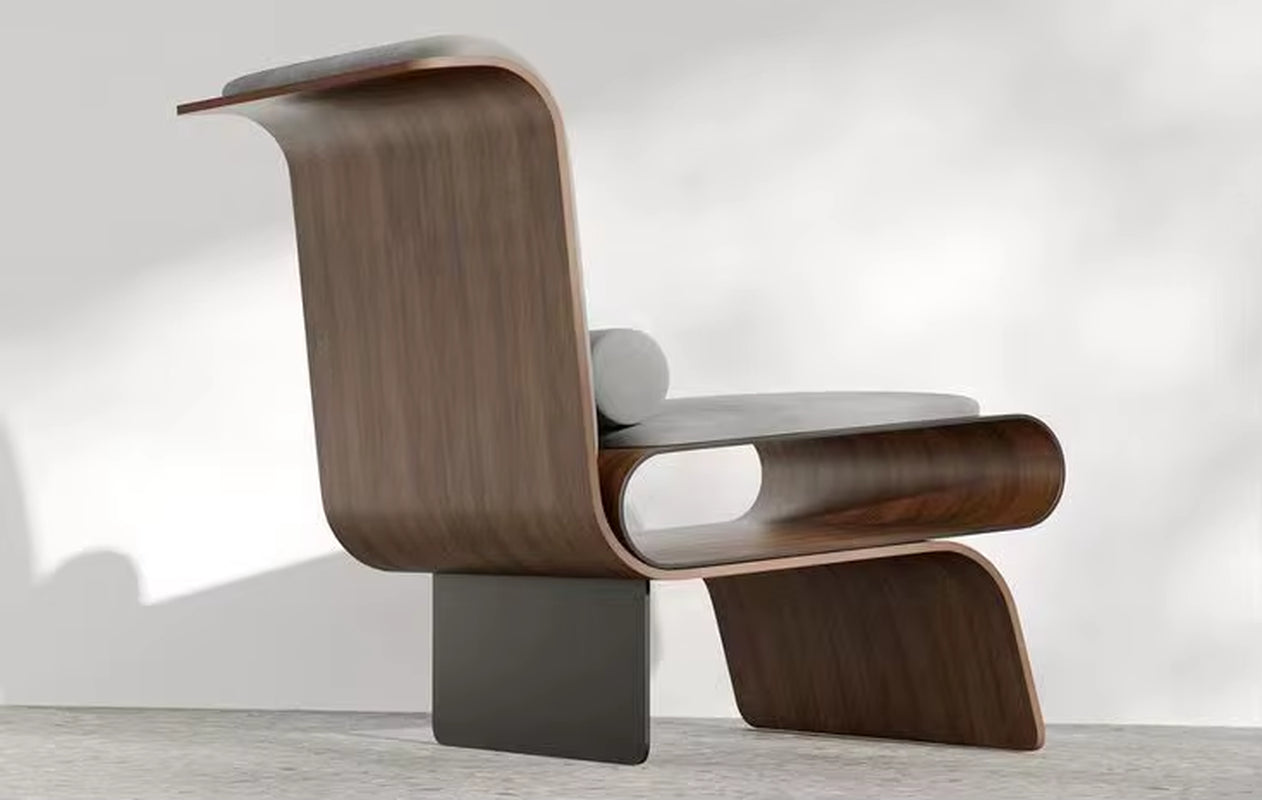 Italian-Style Minimalist Lounge Chair for Living Rooms, Hotels, and Villas