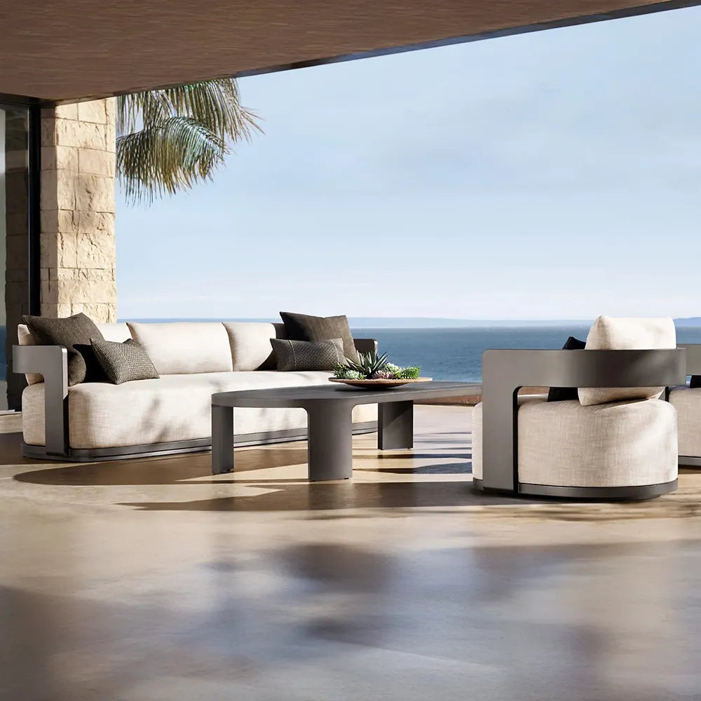 LussoLine | Premium Aluminum Outdoor Patio Sofa Set – Custom Configurable Garden Furniture Collection