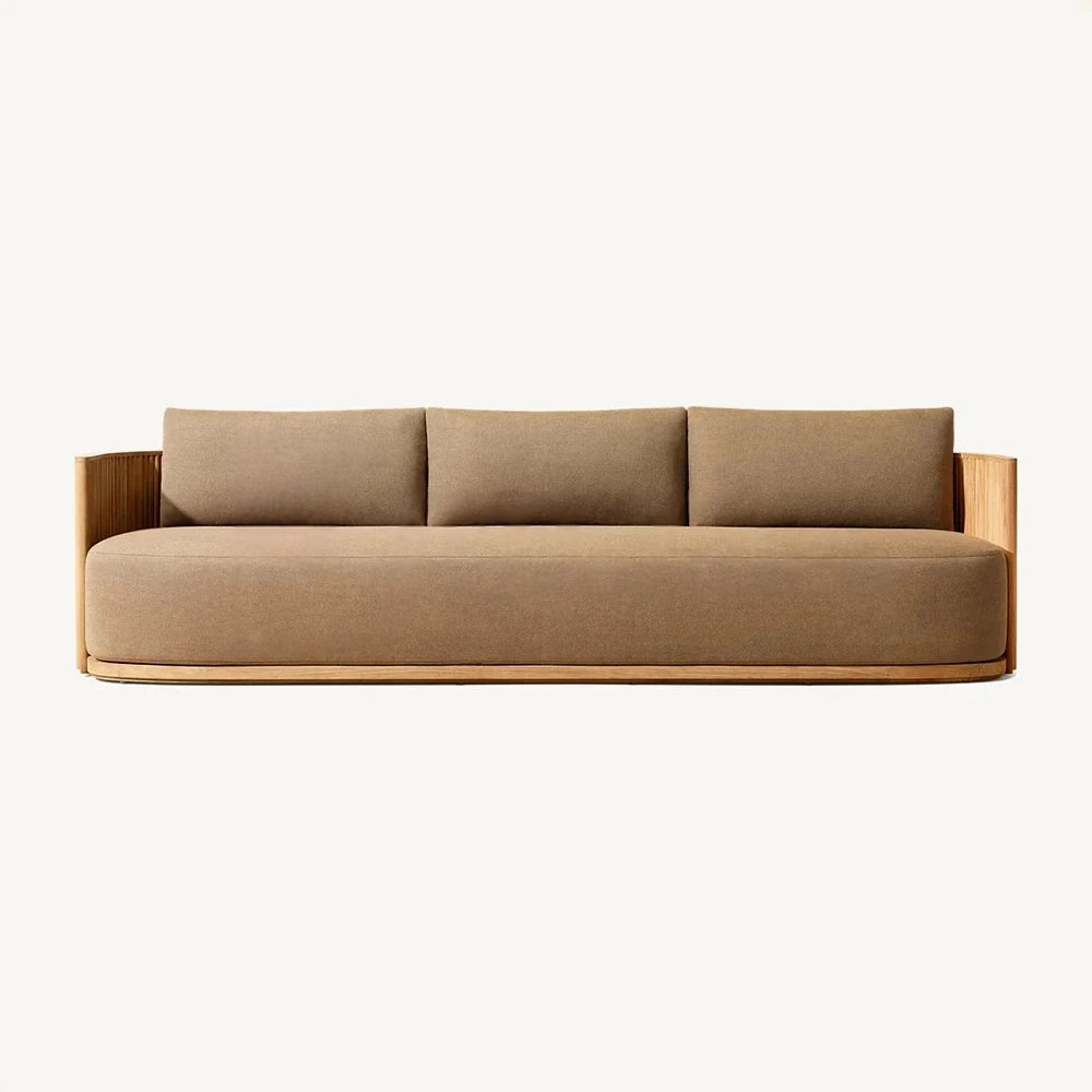 Defaico Haven | Teak Outdoor Patio Sofa Set – Modern Luxury for Garden, Courtyard & Terrace