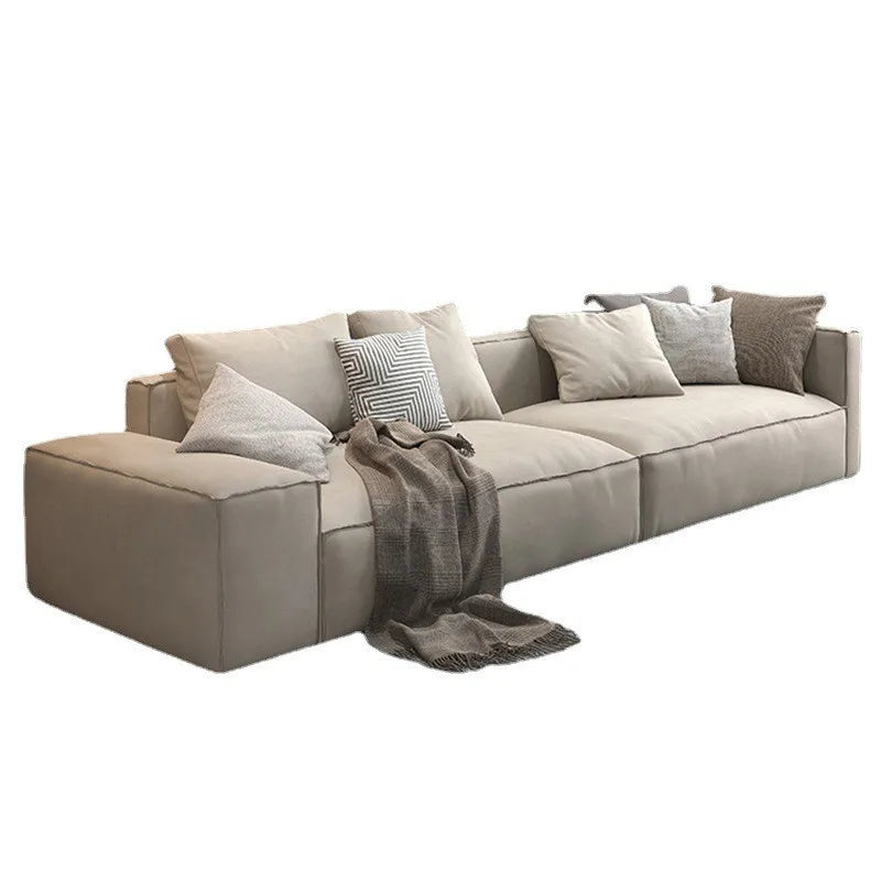 Tofu Luxe | Italian Light Luxury Modular Microfiber Sofa – Modern Living Elegance