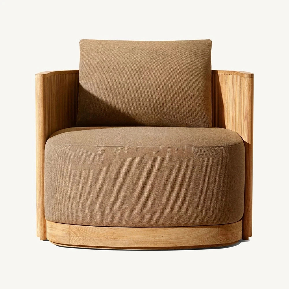 Defaico Haven | Teak Outdoor Patio Sofa Set – Modern Luxury for Garden, Courtyard & Terrace
