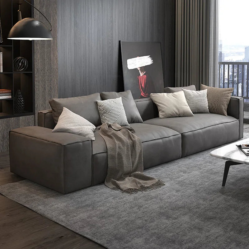 Tofu Luxe | Italian Light Luxury Modular Microfiber Sofa – Modern Living Elegance