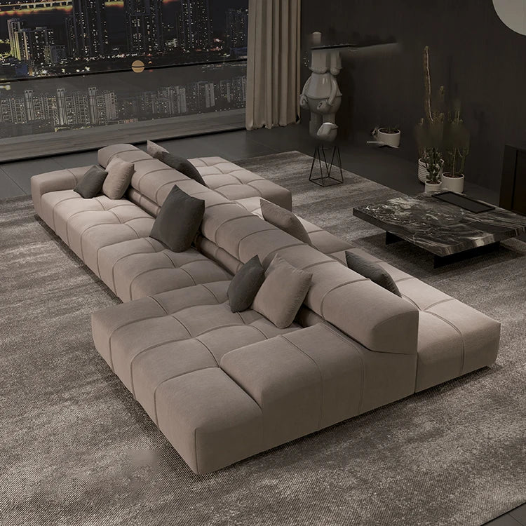 Modern Couch Double Sided Living Room Sofa Two-way Sitting Movable Backrest Suitable for Horizontal Hall Sofas