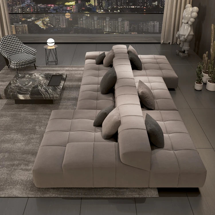 Modern Couch Double Sided Living Room Sofa Two-way Sitting Movable Backrest Suitable for Horizontal Hall Sofas