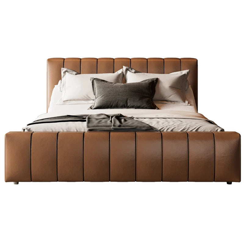 SmartLuxe™ Electric Leather Bed | Modern Multi-Functional Adjustable Double Bed