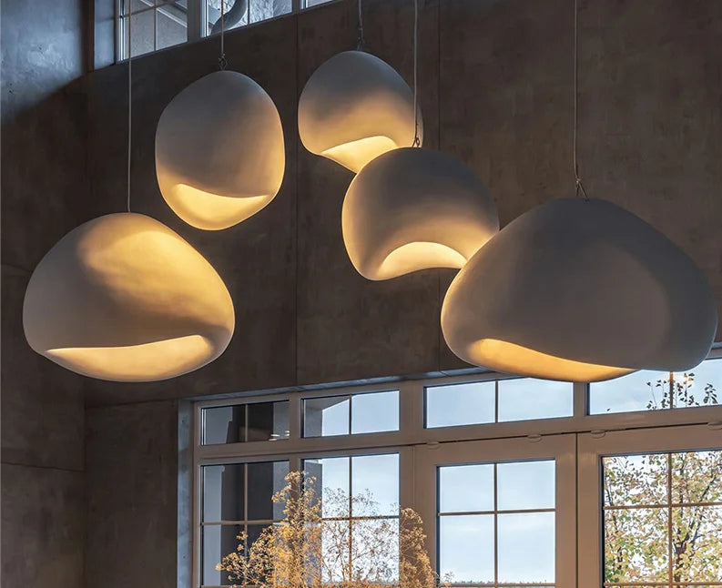 Nordic Resin Art Chandelier – Sculptural Pendant Light for Modern Living Spaces