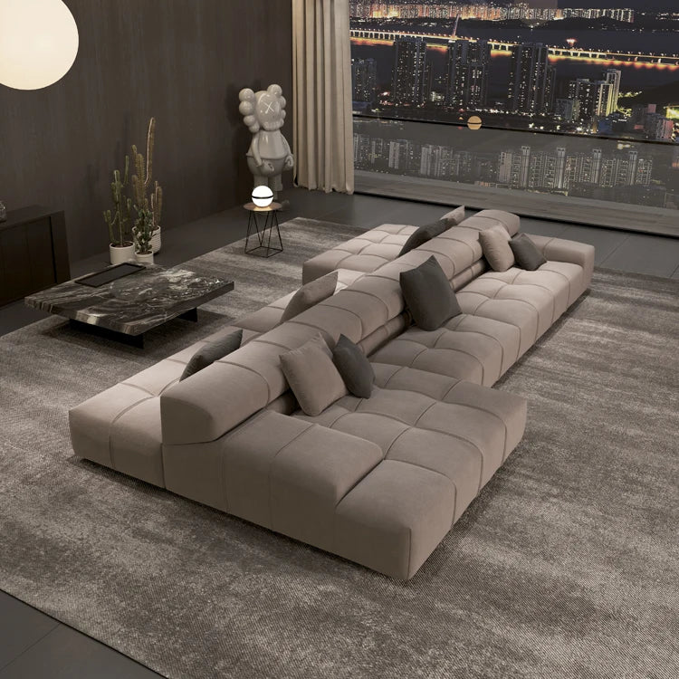 Modern Couch Double Sided Living Room Sofa Two-way Sitting Movable Backrest Suitable for Horizontal Hall Sofas