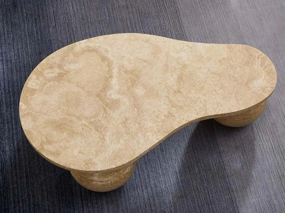 Calacatta Viola Sphere-Base Marble Coffee Table – Modern Luxury Centerpiece