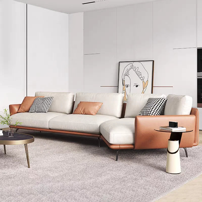 Imperial Luxe | European Leather Sectional Sofa – Modern Corner Couch Set for Elegant Living