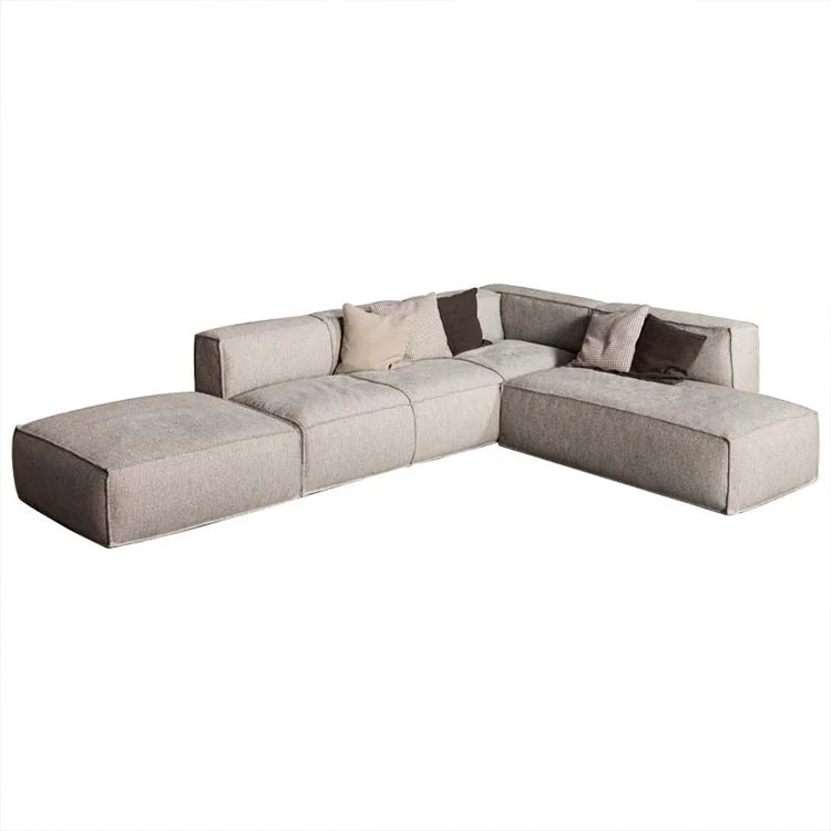 Nordic Haven | Minimalist Linen Sofa Set – Modern Comfort & Timeless Elegance