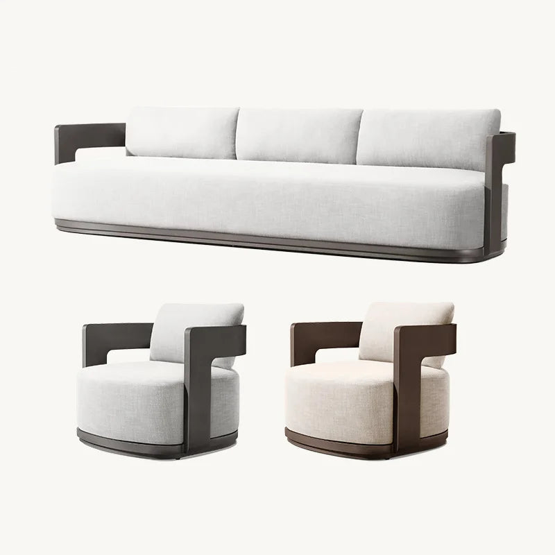LussoLine | Premium Aluminum Outdoor Patio Sofa Set – Custom Configurable Garden Furniture Collection