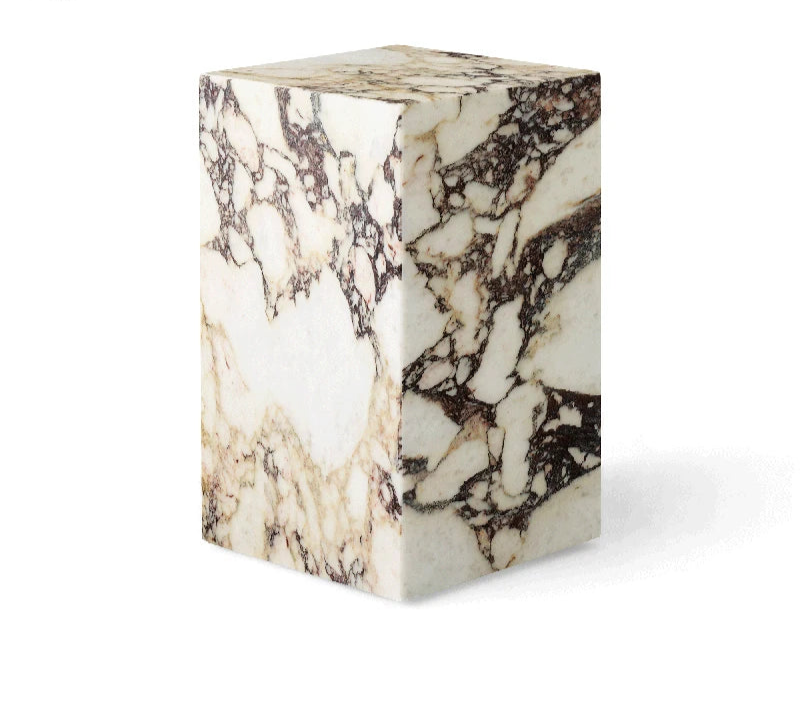 Calacatta Viola Sphere-Base Marble Coffee Table – Modern Luxury Centerpiece