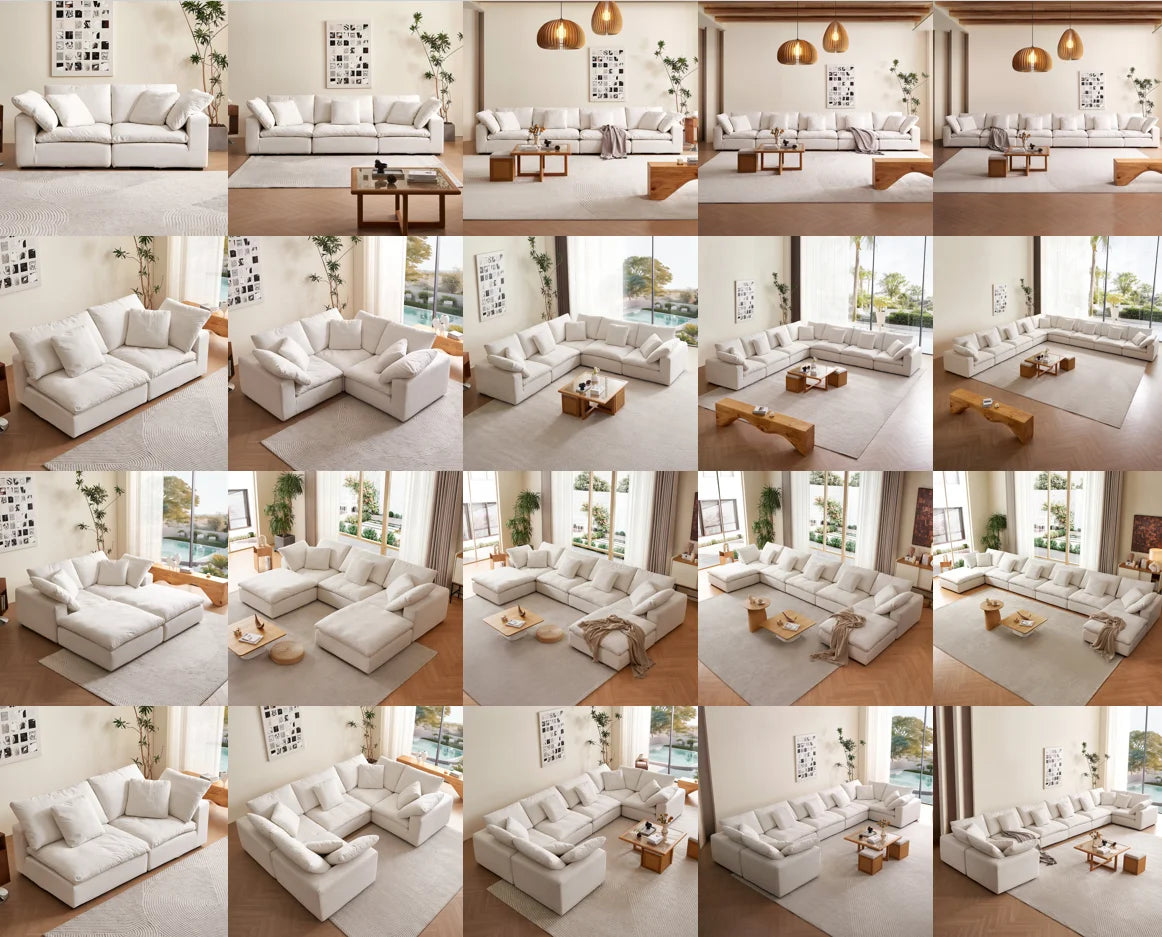 NordicCloud | Waterproof U-Shape Modular Sectional Sofa – Modern Luxury & Comfort" Product Description:
