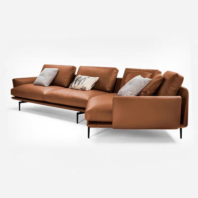 Imperial Luxe | European Leather Sectional Sofa – Modern Corner Couch Set for Elegant Living