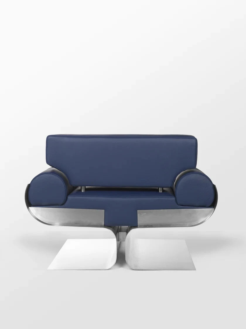 Nordic Luxury Stainless Steel Designer Leisure Chair – Modern Leather Accent for Living Room & Bedroom