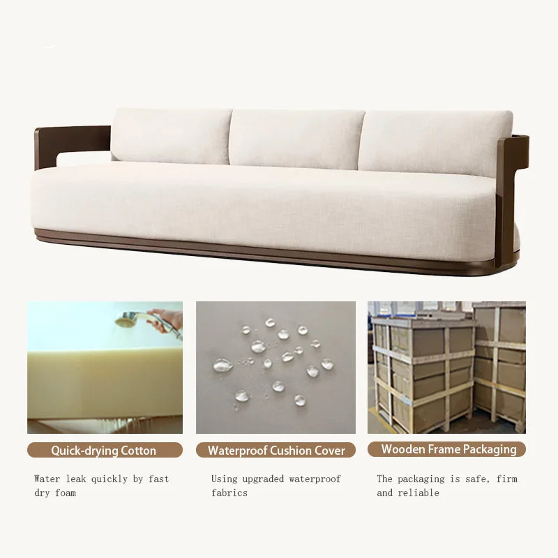 LussoLine | Premium Aluminum Outdoor Patio Sofa Set – Custom Configurable Garden Furniture Collection