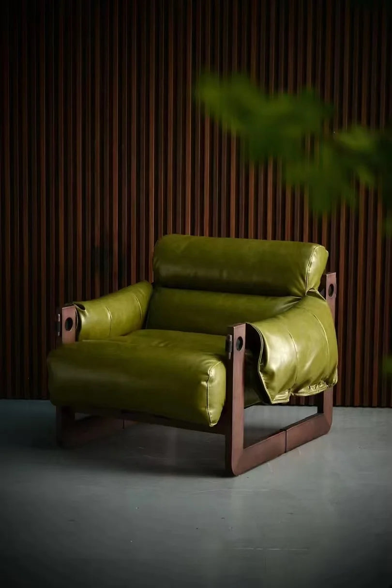 Nordic Grace | Modern Fabric Lounge Dining Chair with Solid Wood Elegance