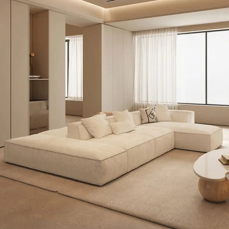 Velvé Luxe | Modern Velvet L-Shape Modular Sectional Sofa – Salon & Lounge Elegance