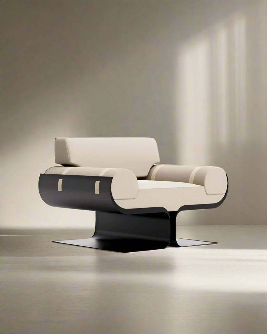 Nordic Luxury Stainless Steel Designer Leisure Chair – Modern Leather Accent for Living Room & Bedroom