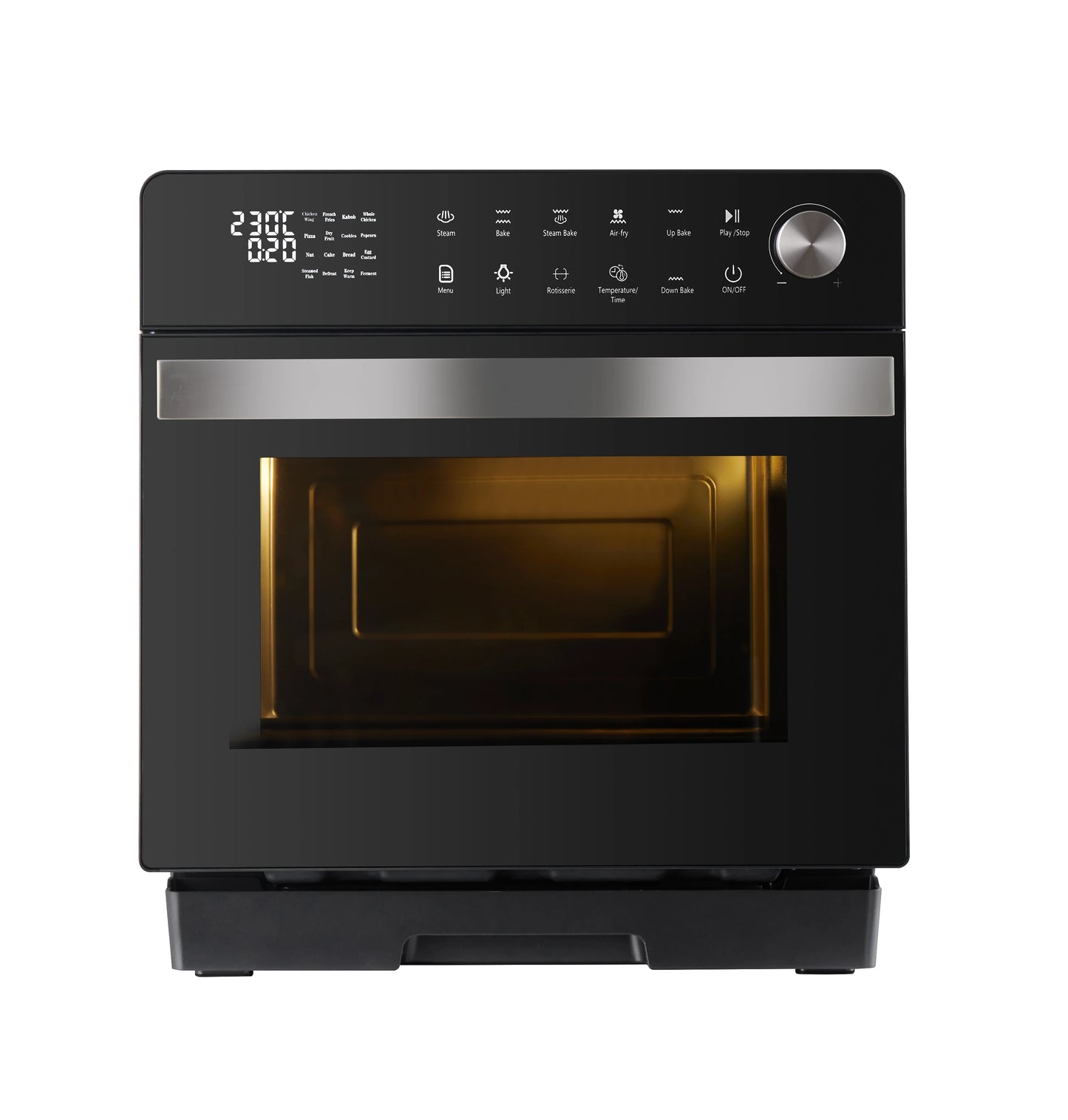 16-In-1 Multi-Functional 20L Steam Oven with Steaming, Air Fryer, Baking, Rotisserie, Slow Cook, and Keep Warm Functions