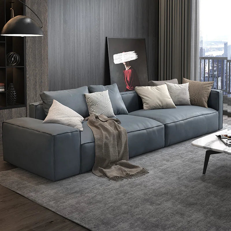 Tofu Luxe | Italian Light Luxury Modular Microfiber Sofa – Modern Living Elegance