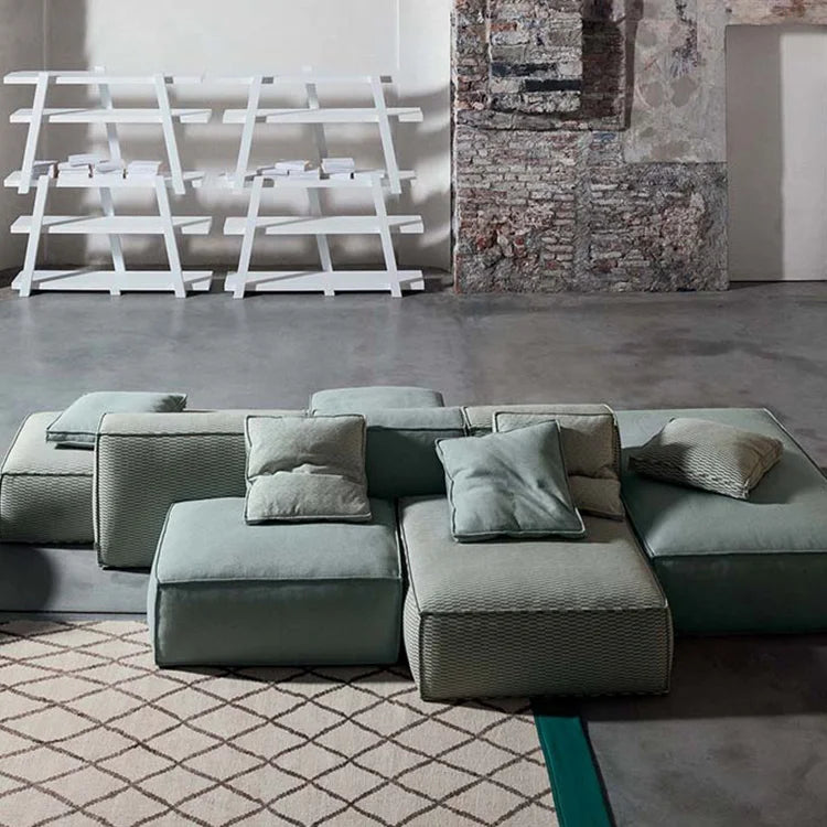 Nordic Haven | Minimalist Linen Sofa Set – Modern Comfort & Timeless Elegance
