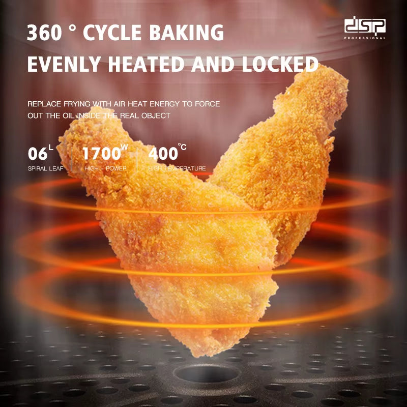 2022 New Design 8L Digital LCD Display Air Fryer Home Commercial Air Fryer
