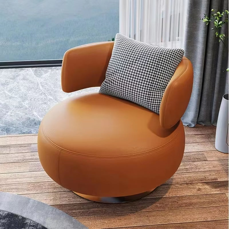 Nordic Single Person Sofa Swivel Chair Sofa Living Room Modern Minimalist Bedroom Creative Leisure Single Person Sofa Chair