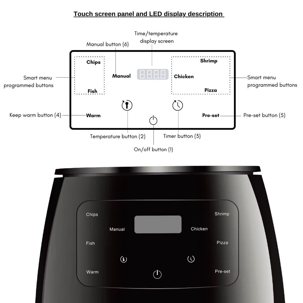China Sells Multifunctional Smart New 6L Electric Digital Oven Cooker Hot Steam Stainless Steel Air Fryers Machine for Sale