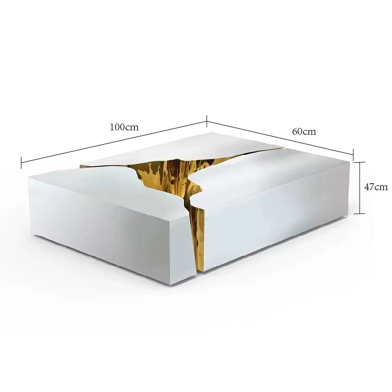 Cheap Furniture Wholesale Fashion Style Rectangular Mirror Coffee Table Hotel Living Room Furniture Hot Sale