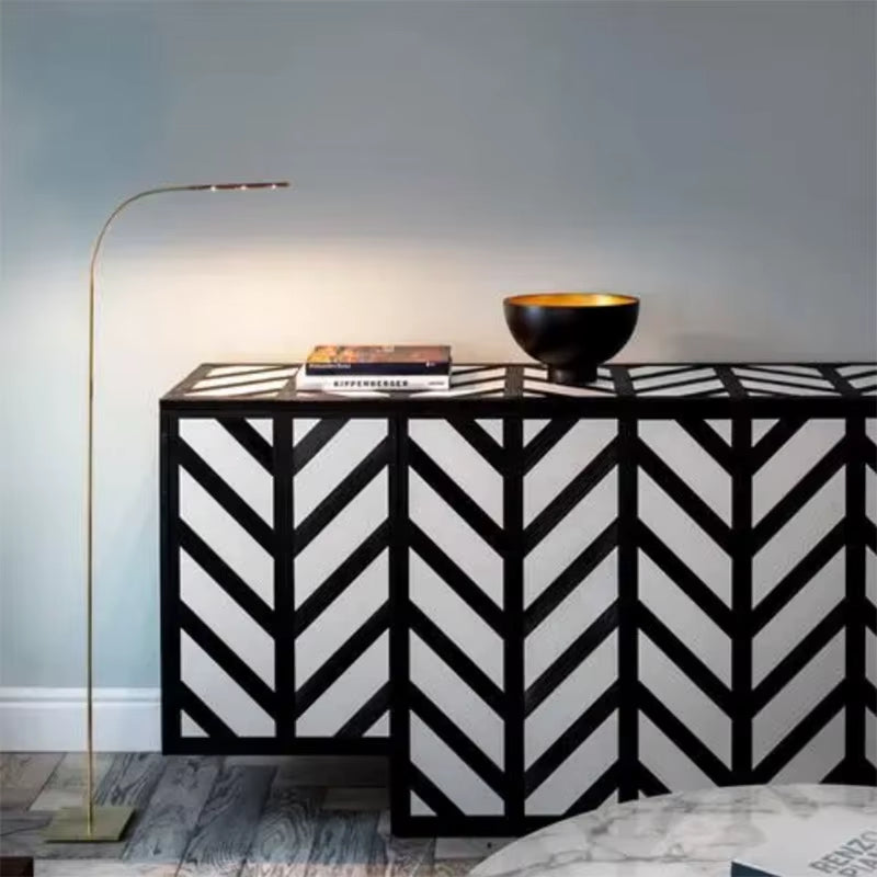 OEM Promotion Italy Buffet Cabinets Wooden Cupboard Luxury Modern Sideboard Gold Luxury Modern Sideboard