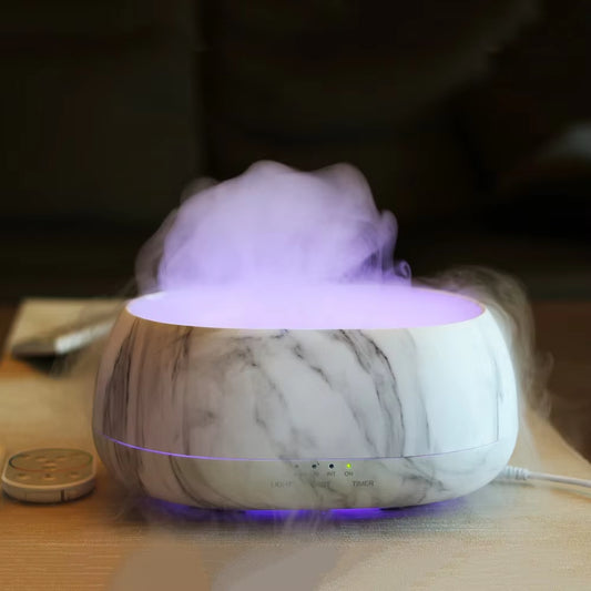 500ML Colorful LED Lights Sea Cloud Mist Essential Oil Aroma Diffuser with Remote Control for Home Office SPA Room