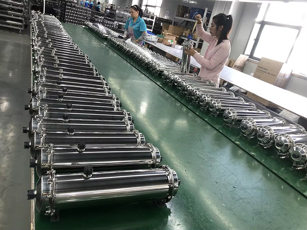 3000L/H Wholehouse Water Treatment System 304 Stainless Steel Housing UF Membrane Drinking Water Filter